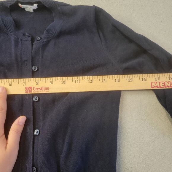 Crewcuts J. Crew Navy Cardigan Sweater Girl Size 12 - Picture 3 of 7